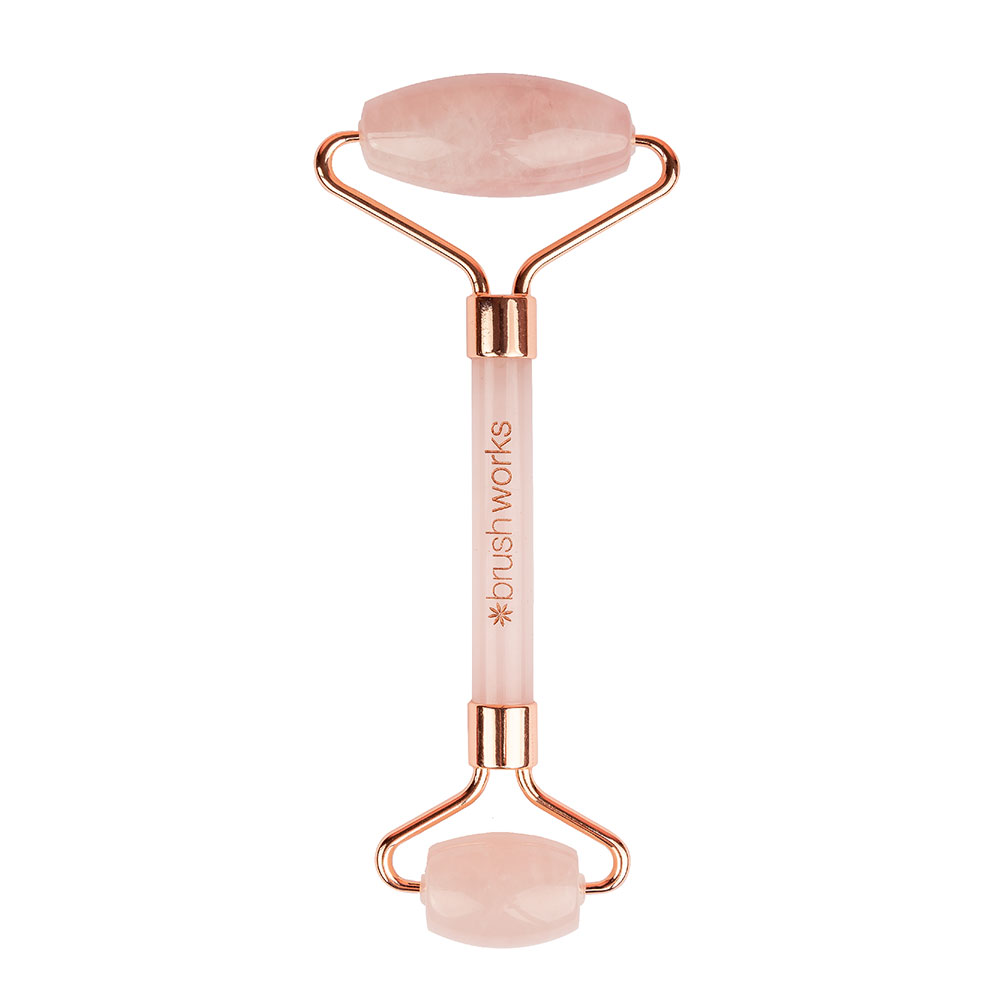 Brushworks Brazilian Rose Quartz Stone Roller - image 6